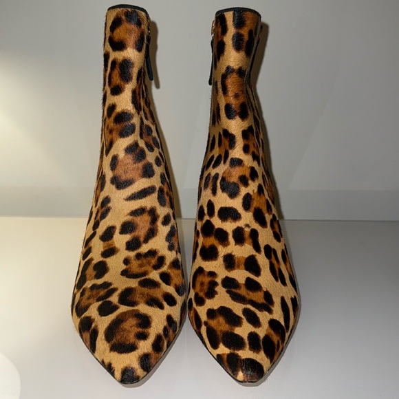J.Crew Pointed-toe Sadie boots in leopard calf hair - Picture 3 of 4